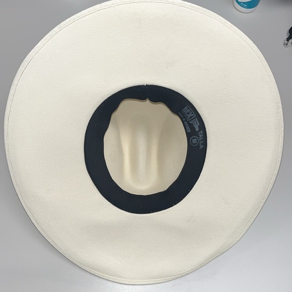 Rodeo Cowgirl or cowboy western stiff hat made in Mexico / preowned size medium - Picture 7 of 15